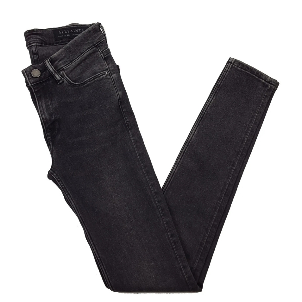 All Saints Grace Super Skinny Jeans Women's Gray
